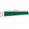 vidaXL Paravent 6 panneaux Tissu 800 x 160 cm Vert