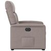vidaXL Fauteuil inclinable &eacute;lectrique taupe tissu