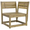 vidaXL Salon de jardin 3 pcs bois de pin impr&eacute;gn&eacute;