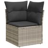 vidaXL Ensemble de canap&eacute; de jardin 6 pcs Gris clair et gris fonc&eacute;