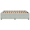vidaXL Cadre de lit sans matelas gris clair 140x190 cm velours