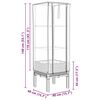 vidaXL Jardini&egrave;re sur&eacute;lev&eacute;e avec housse aspect rotin 40x40x140 cm