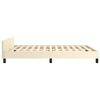 vidaXL Cadre de lit sans matelas cr&egrave;me 140x200 cm similicuir