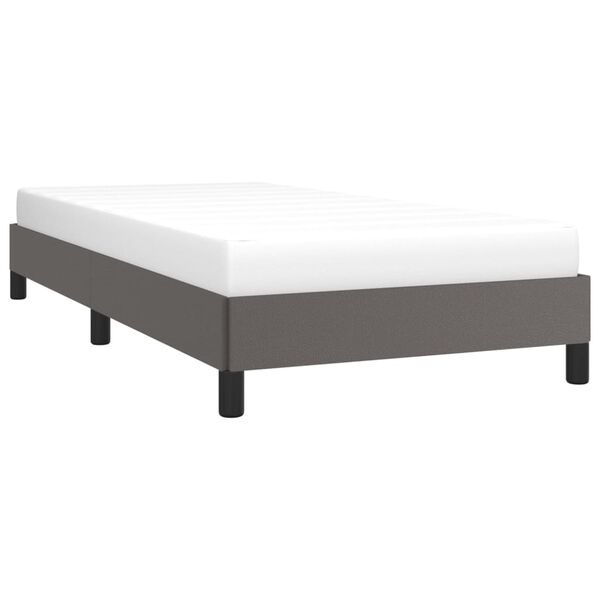 vidaXL Cadre de lit sans matelas gris 80x200 cm similicuir