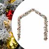 vidaXL Guirlande de No&euml;l avec boules et lumi&egrave;res LED vert 10 m PVC