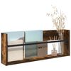 vidaXL &Eacute;tag&egrave;re &agrave; magazines avec &eacute;tag&egrave;re Ch&ecirc;ne fum&eacute; 80 x 12 x 30 cm