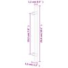 vidaXL Poign&eacute;es d'armoire 10 pcs argent&eacute; 192 mm acier inoxydable
