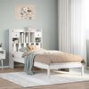 vidaXL Lit biblioth&egrave;que sans matelas blanc 90x190cm bois de pin massif
