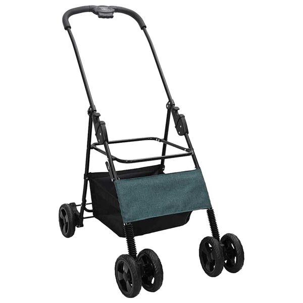 vidaXL Poussette Pliante pour Animaux Réglable Vert 81 x 47 x 99 cm