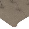 vidaXL T&ecirc;tes de lit 2 pcs Taupe 80x7x78/88 cm Tissu