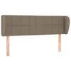 vidaXL T&ecirc;te de lit avec oreilles Taupe 147x23x78/88 cm Tissu