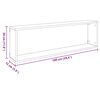 vidaXL &Eacute;tag&egrave;res cube murales 4 pcs Blanc 100x15x30cm bois d'ing&eacute;nierie