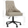 vidaXL Chaises &agrave; manger pivotantes lot de 4 Gris clair Velours