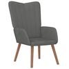 vidaXL Chaise de relaxation Gris fonc&eacute; Velours
