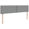 vidaXL Lit ottoman avec matelas gris clair 160x200 cm tissu