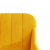 vidaXL Fauteuil Jaune 63x76x80 cm Velours