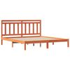 vidaXL Cadre de lit Cire marron 205,5 x 185,5 x 100 cm