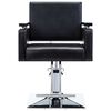 vidaXL Chaise de coiffeur Similicuir Noir