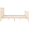 vidaXL Cadre de lit sans matelas 120x200 cm bois massif