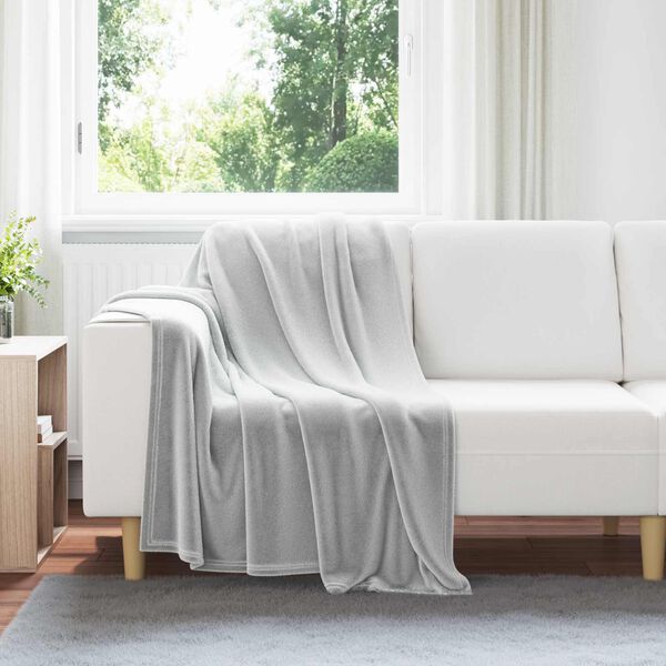 vidaXL Jet&eacute; Gris 130 x 150 cm Toison