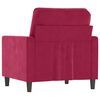 vidaXL Fauteuil Rouge bordeaux 60 cm Velours