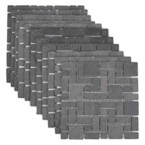 vidaXL Carreaux Mosa&iuml;ques Gris 30 x 30 cm Marbre