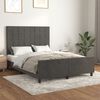 vidaXL Cadre de lit sans matelas gris fonc&eacute; 140x190 cm velours