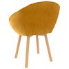 vidaXL Chaises &agrave; manger lot de 2 Jaune Velours