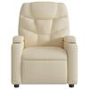 vidaXL Fauteuil inclinable en tissu cr&egrave;me