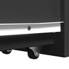 vidaXL Armoire de salle de bain &eacute;troite avec roulettes noir