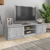vidaXL Meuble TV Sonoma gris 140x40x35,5 cm Bois d'ing&eacute;nierie