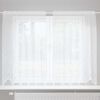 vidaXL Rideau en Dentelle Floral Blanc 140 x 150 cm Polyester