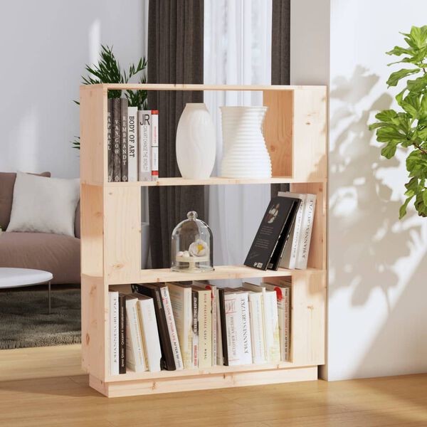 vidaXL Biblioth&egrave;que/S&eacute;parateur de pi&egrave;ce 80x25x101 cm Pin solide