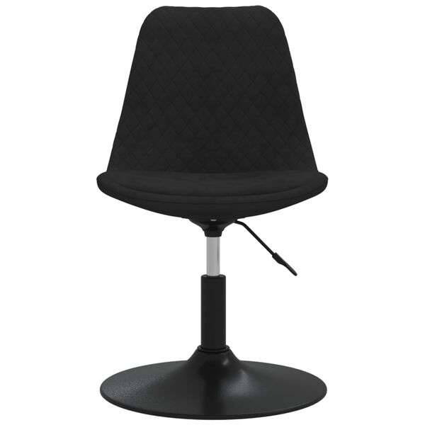 vidaXL Chaises pivotantes &agrave; manger lot de 6 Noir Velours