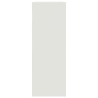 vidaXL Buffet blanc 67x39x107 cm acier
