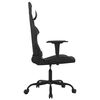 vidaXL Chaise de jeu de massage Noir et blanc Tissu