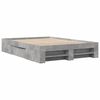 vidaXL Cadre de lit sans matelas gris b&eacute;ton 120x200 cm bois ing&eacute;nierie