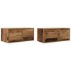 vidaXL Meubles TV 2 pcs vieux bois 60x31x25,5 cm bois d'ing&eacute;nierie