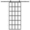 vidaXL Porte coulissante avec kit de quincaillerie 90x205 cm Verre ESG