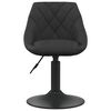 vidaXL Chaises pivotantes &agrave; manger lot de 6 noir velours
