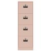 vidaXL Cabinet de Dossier avec tiroir 2 pcs Rose 44 x 50 x 106.5 cm