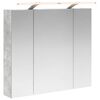 vidaXL Armoire Miroir de Salle de Bain Gris b&eacute;ton 80 x 14.5 x 70 cm