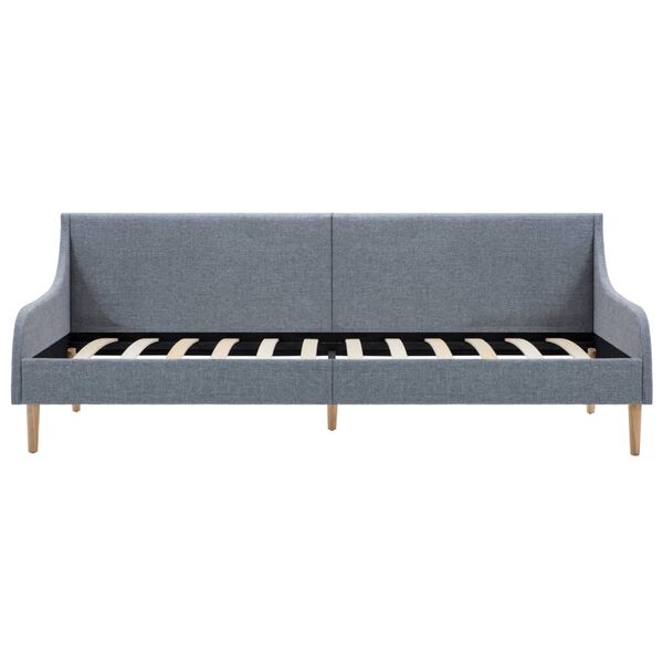 vidaXL Cadre de lit de jour Tissu Gris clair