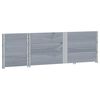 vidaXL Colliers de palette 3 pcs gris 150x50 cm bois de pin solide