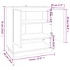 vidaXL Buffet Ch&ecirc;ne fum&eacute; 70x41x75 cm Bois d'ing&eacute;nierie
