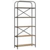 vidaXL &Eacute;tag&egrave;re 5 niveaux 80 x 30 x 183 cm Bois d'ing&eacute;nierie