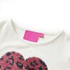 T-shirt enfants &agrave; manches longues &eacute;cru 128