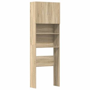 vidaXL Meuble de machine &agrave; laver ch&ecirc;ne sonoma bois d'ing&eacute;nierie