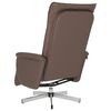 vidaXL Fauteuil inclinable de massage repose-pieds marron similicuir