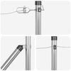 vidaXL Poteau de cl&ocirc;ture. 13 pcs Argent&eacute; Acier